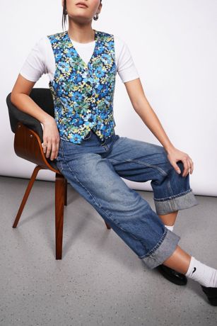 Wildfang Empower Floral Vest | David's Bridal
